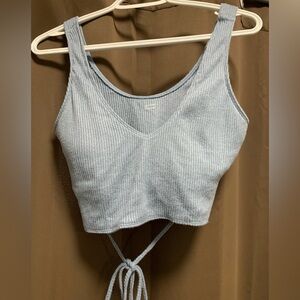 Super soft, baby blue gilly hicks crop tank 
Size Large